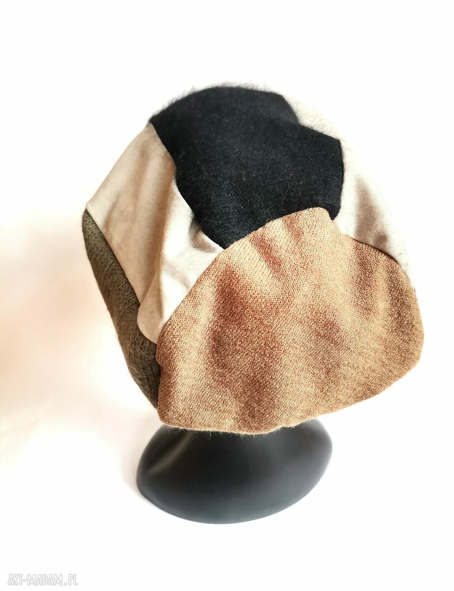 Czapka uniwersalna damska Frida na podszewce - boho i etno