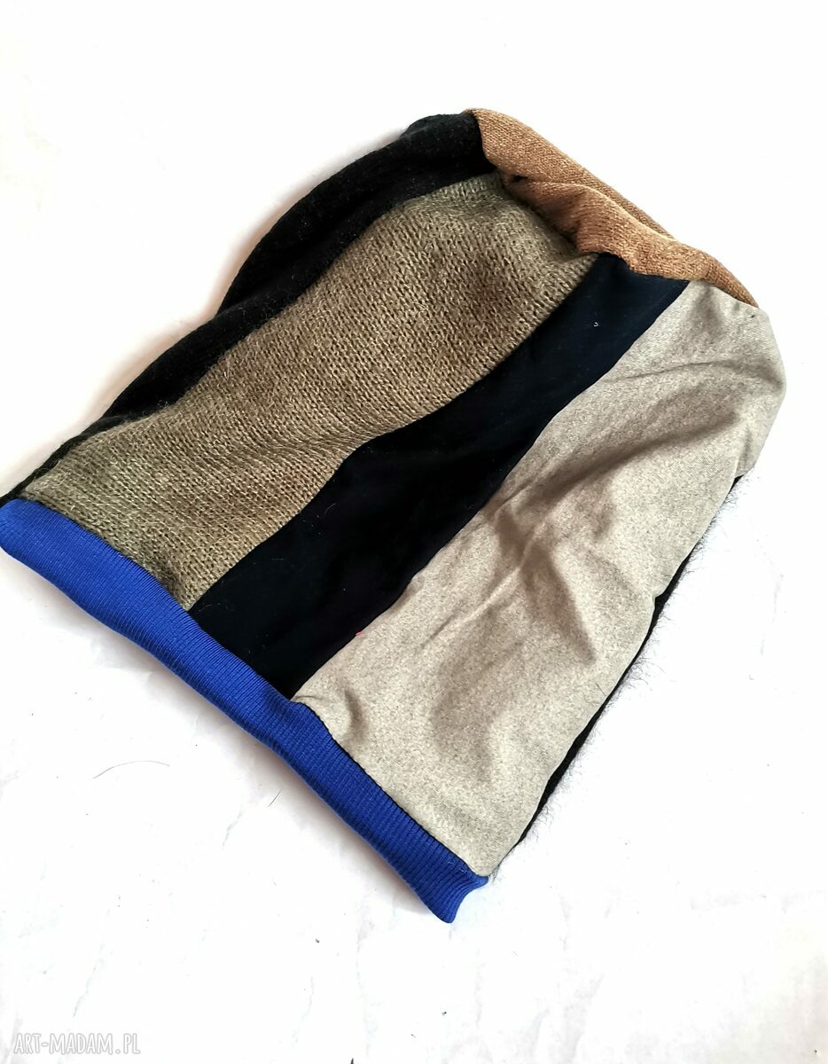 Czapka uniwersalna damska Frida na podszewce - boho i etno