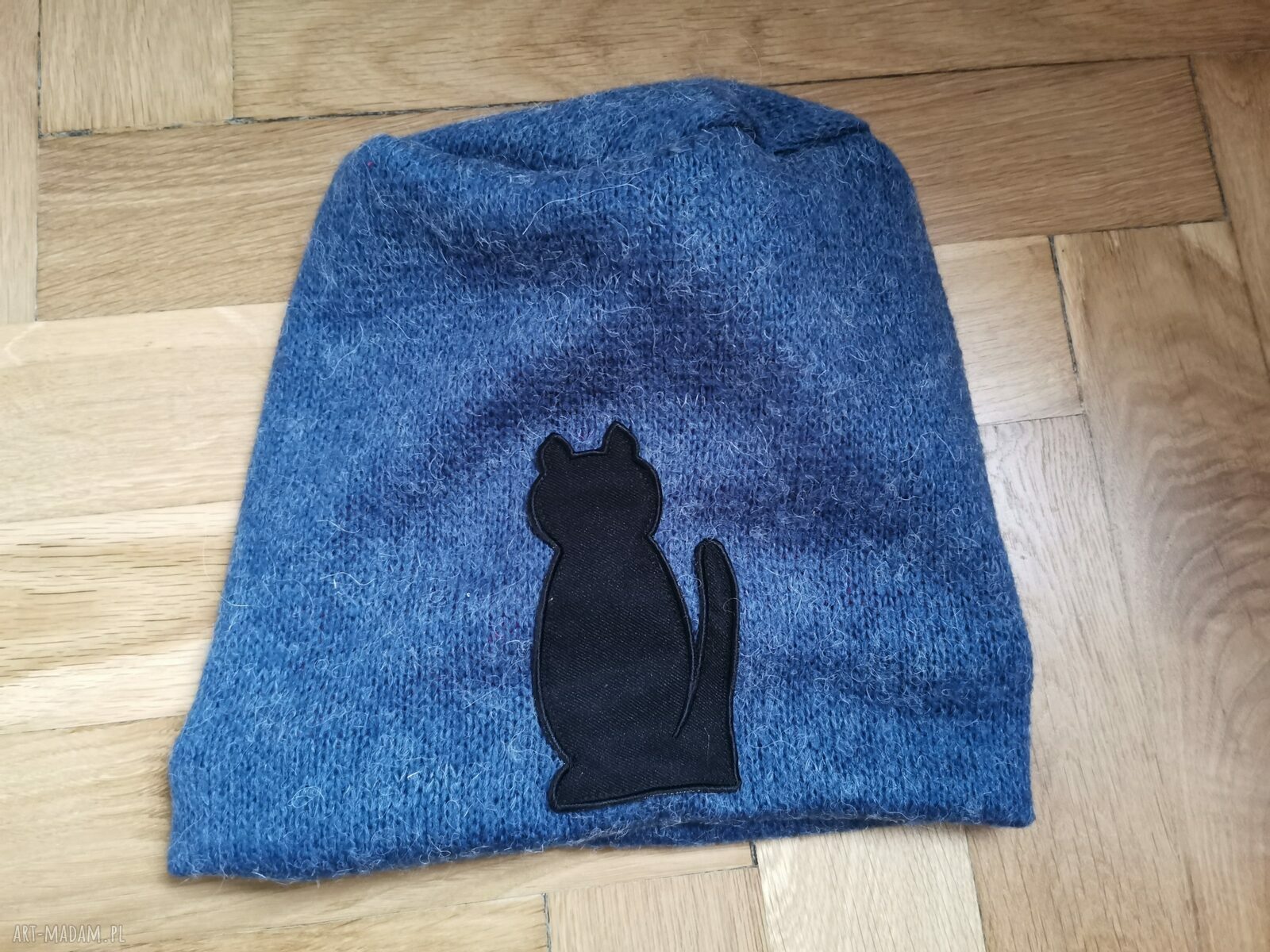 Czapka boho Frida - damska, uniwersalna, kotka na podszewce