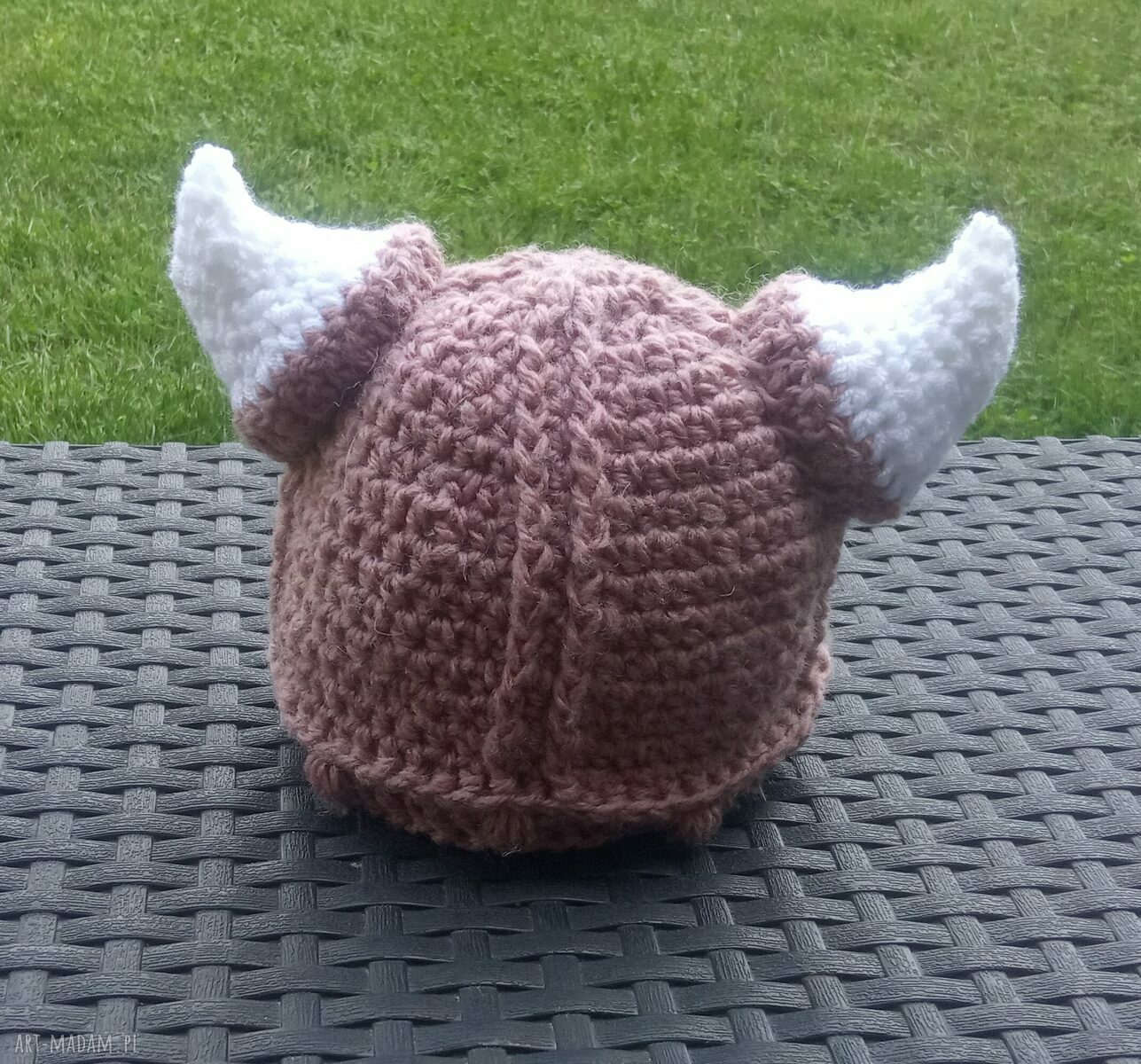 Czapka Viking z rogami - czapka wikinga dla dziecka