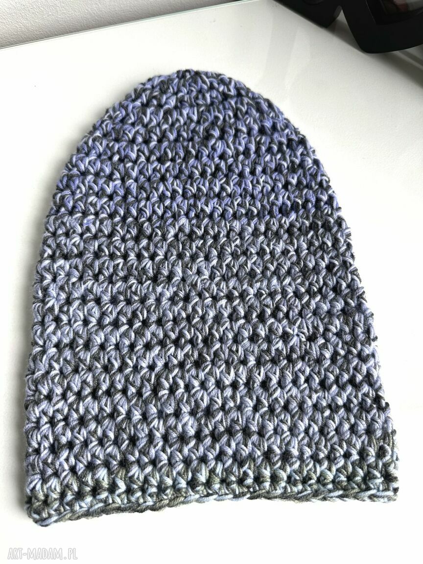 Unikatowa czapka z 100% Baby Merino Multicolor 5