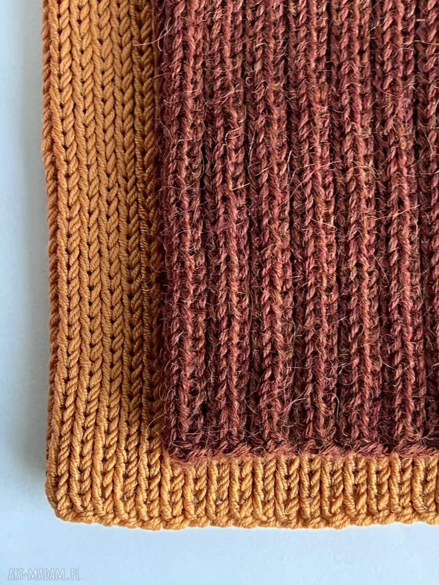 Czapka wełniana NANA 100% Baby Merino 56 Mandarynka