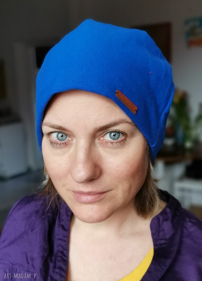 Czapka wiosenna handmade unisex na podszewce - rozmiar uniwersalny