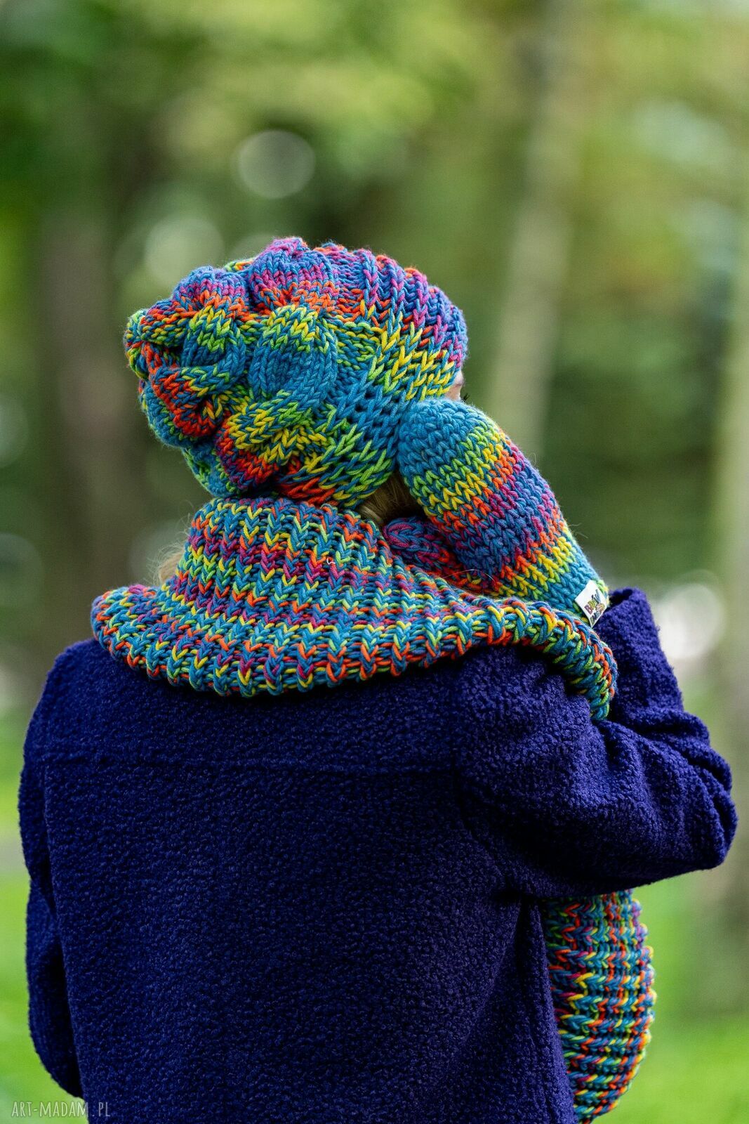 Czapka merino 50% nieugniatająca włosów