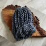 niepowtarzalne czapki czapka zimowa beanie chunky dark