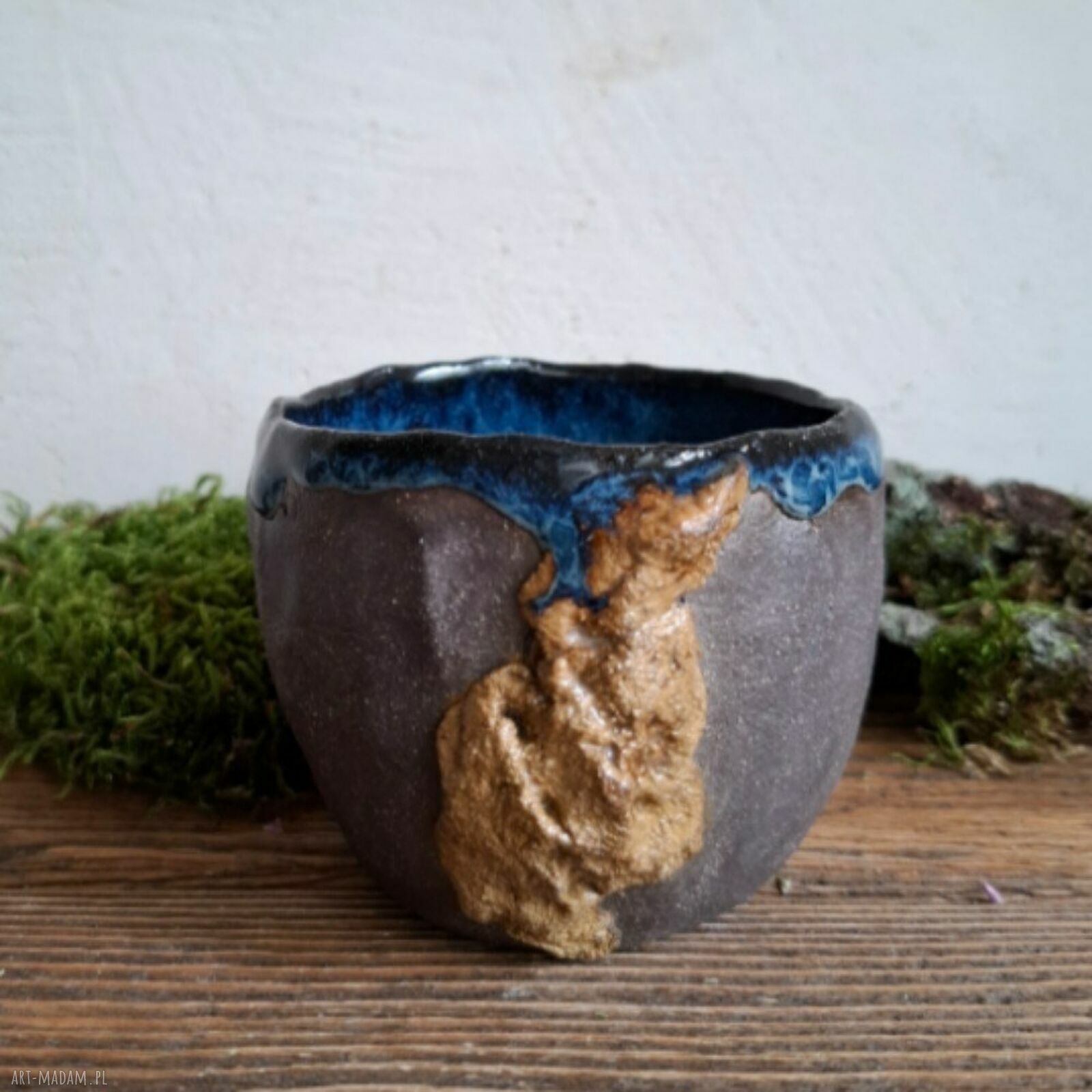 Czarka ceramiczna Laguna - ręcznie lepiona