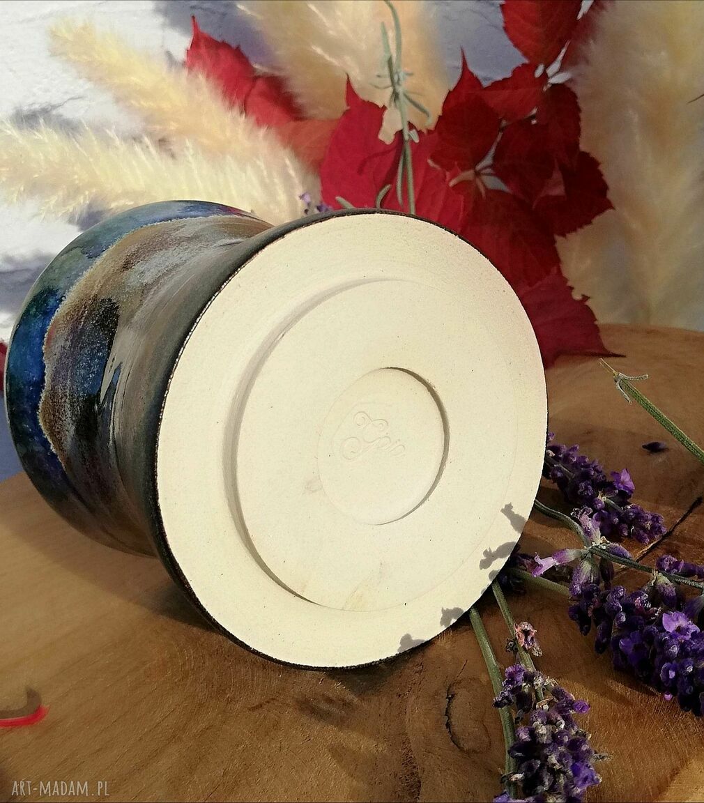 Ręcznie robiona czarka ceramiczna Fantazja do ciepłych napojów - 230 ml