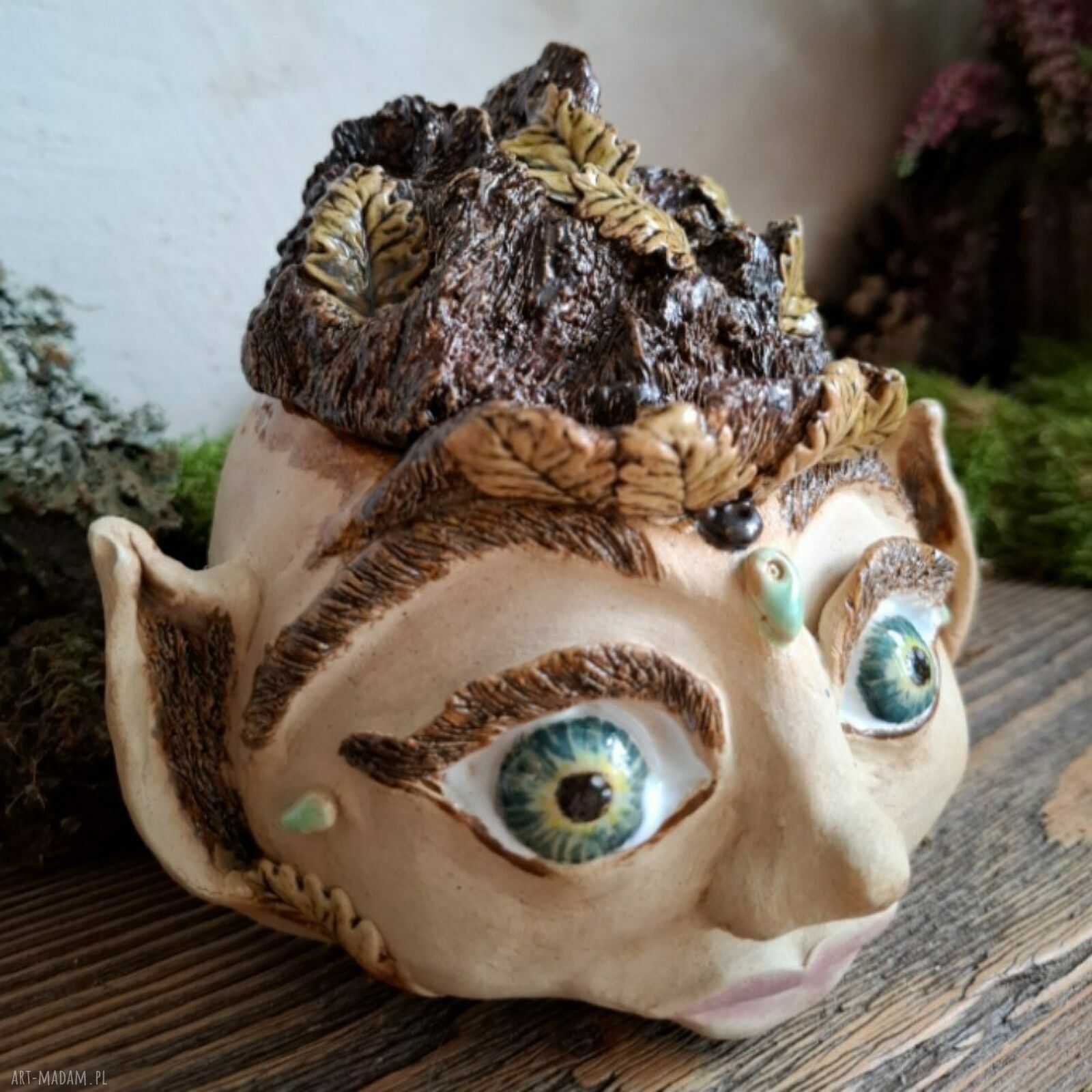 Ceramiczny Troll - czarka, cukiernica i pojemnik 380 ml