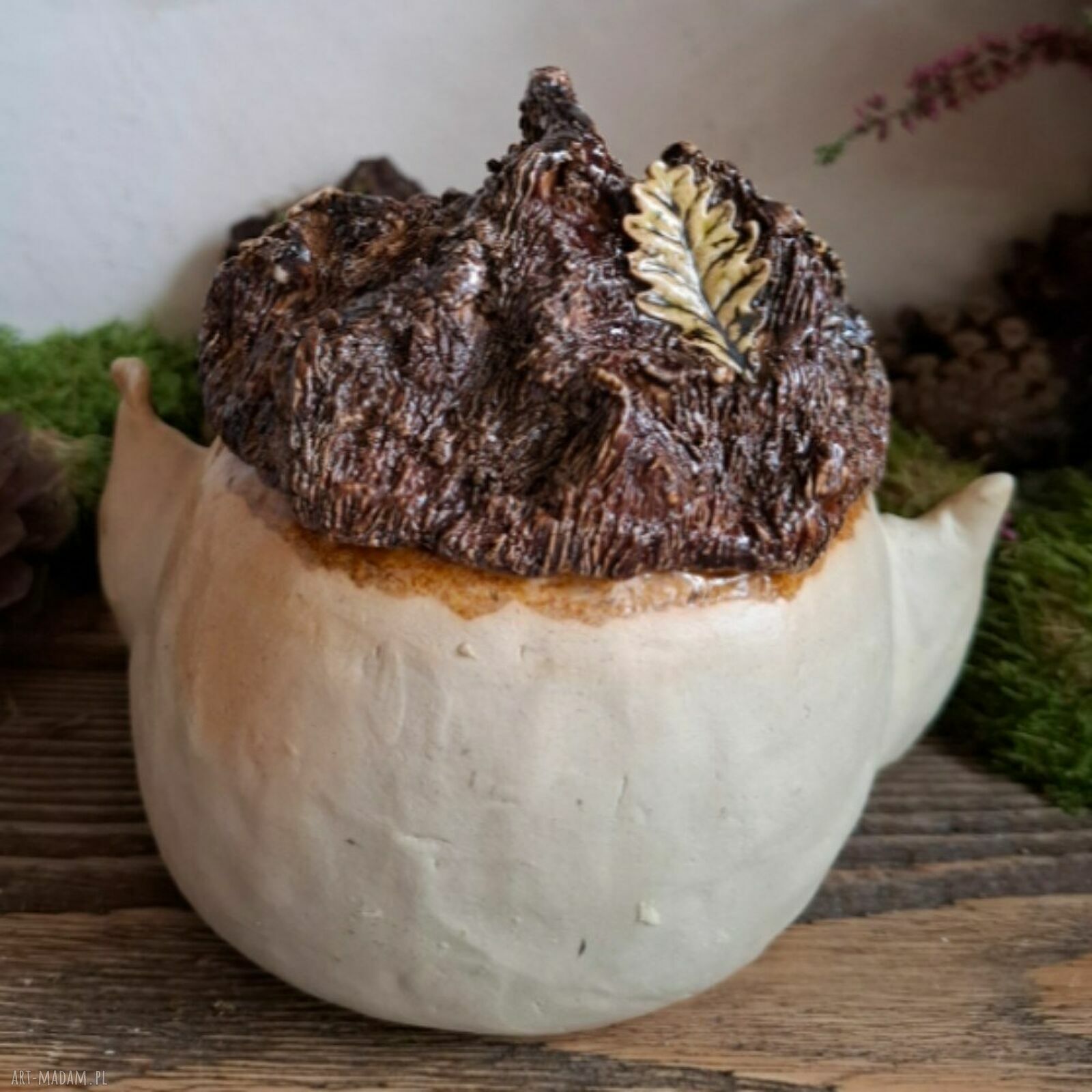Ceramiczny Troll - czarka, cukiernica i pojemnik 380 ml