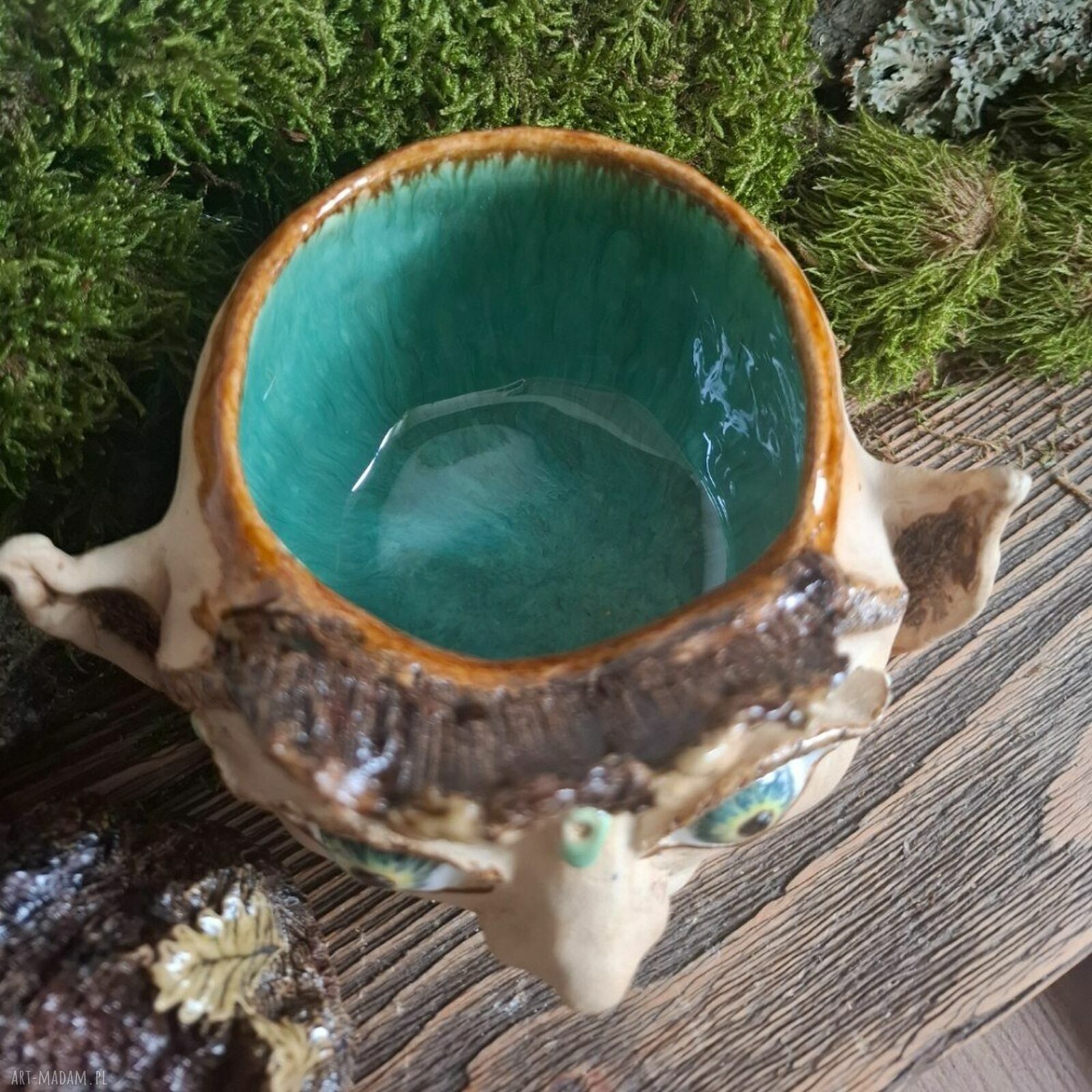 Ceramiczny Troll - czarka, cukiernica i pojemnik 380 ml