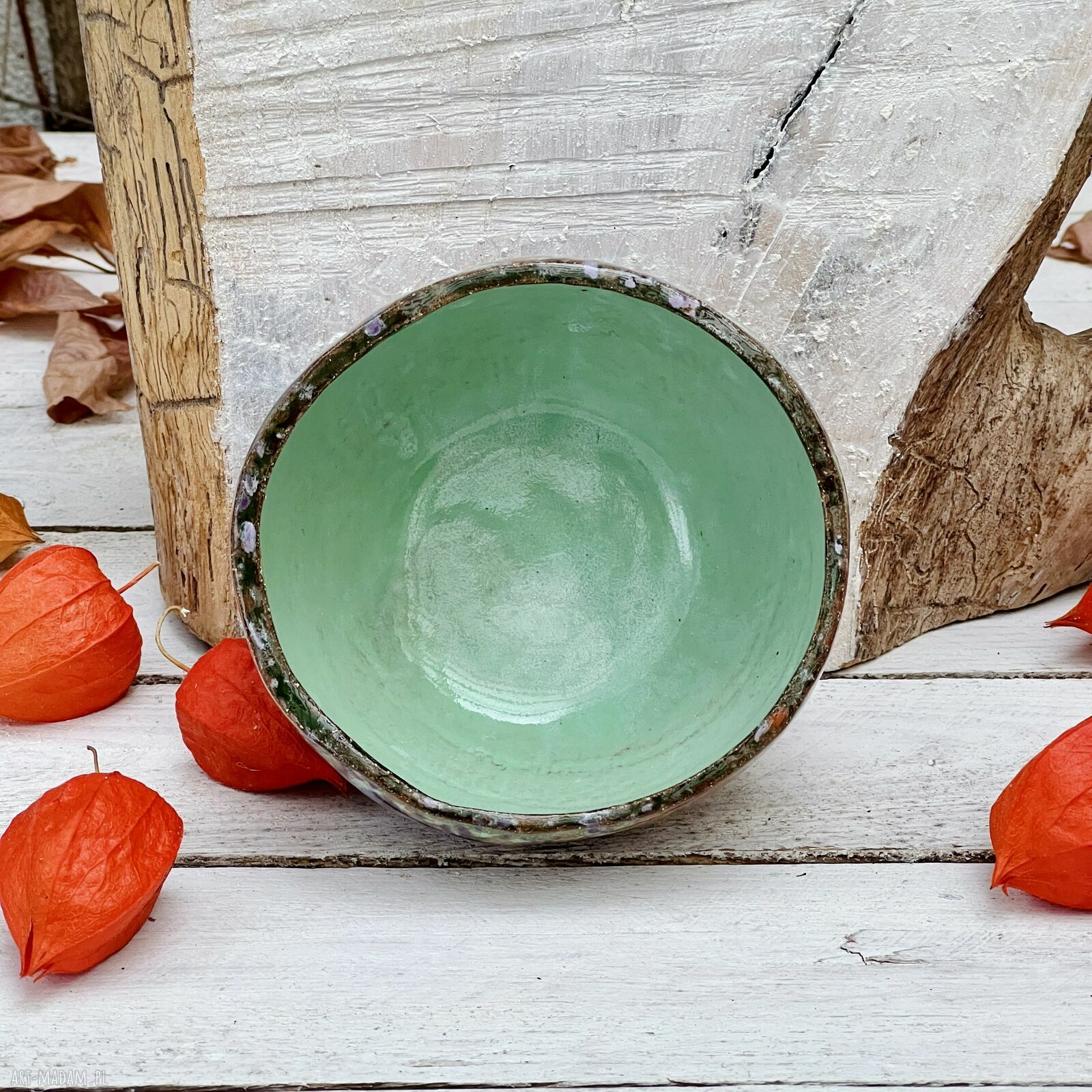 Czarka do matchy 400 ml - ręcznie robiona miseczka ceramiczna