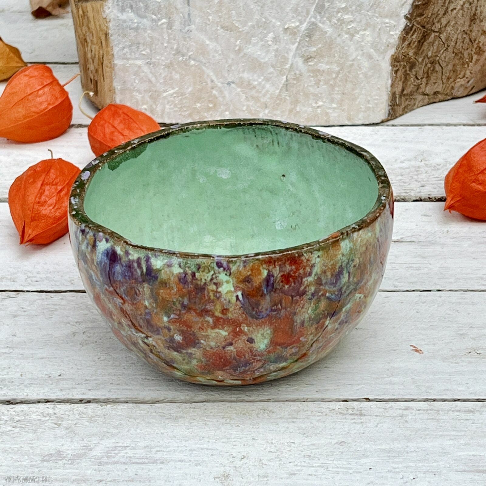 Czarka do matchy 400 ml - ręcznie robiona miseczka ceramiczna