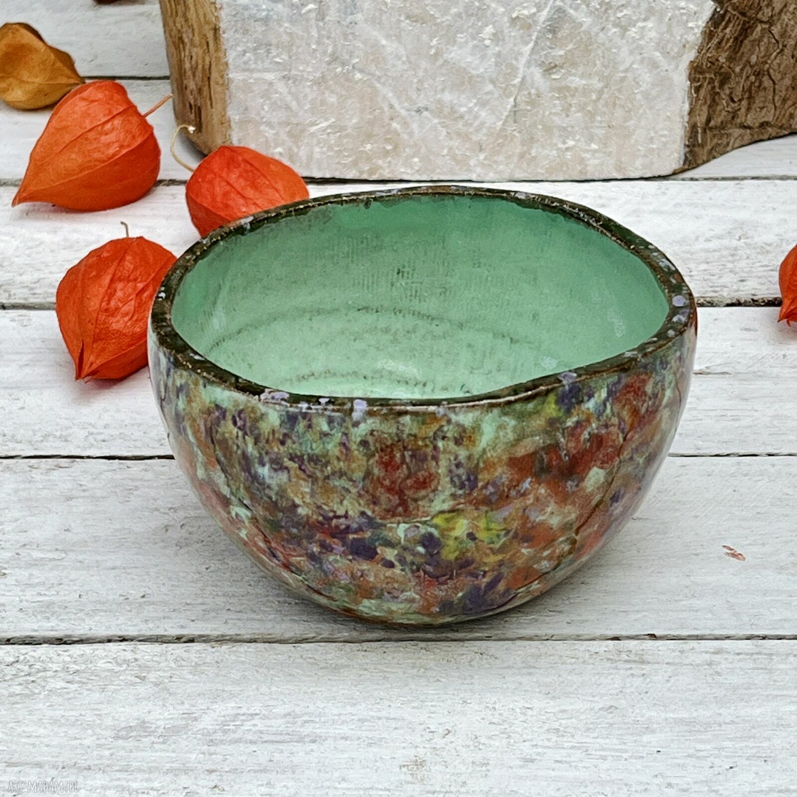 Czarka do matchy 400 ml - ręcznie robiona miseczka ceramiczna