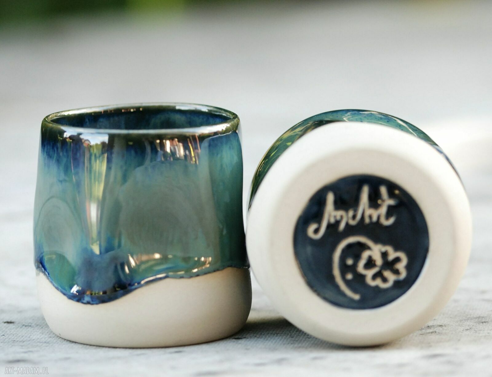 Czarka ceramiczna Krzywa 200 ml - unikatowa ceramika handmade