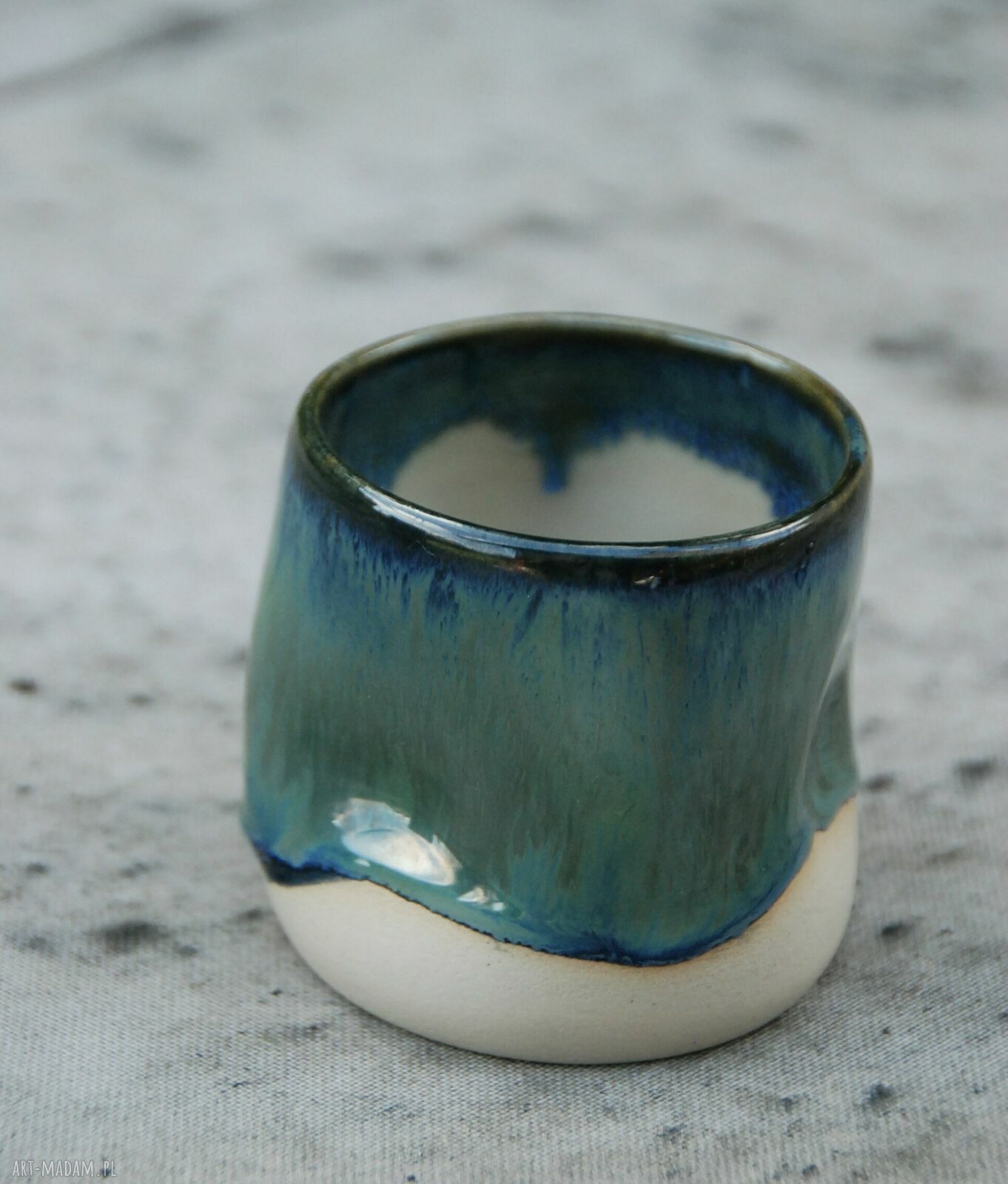 Czarka ceramiczna Krzywa 200 ml - unikatowa ceramika handmade