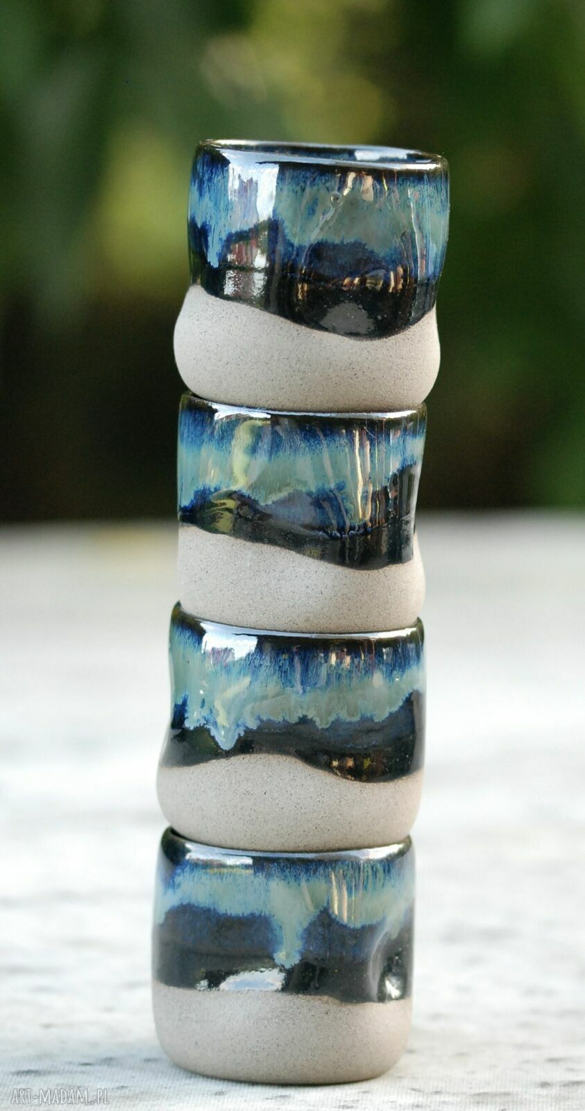 Czarka ceramiczna handmade - Krzywa