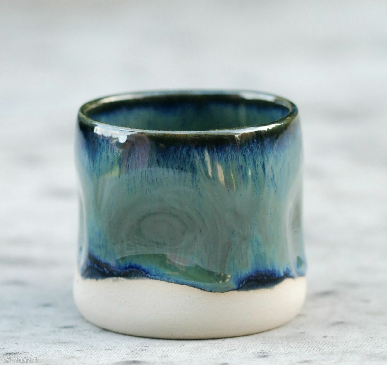 Czarka ceramiczna Krzywa 200 ml - unikatowa ceramika handmade
