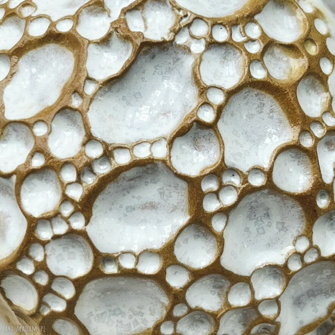 Czarka księżycowa - ceramiczna miseczka dekoracyjna z białym szkliwem