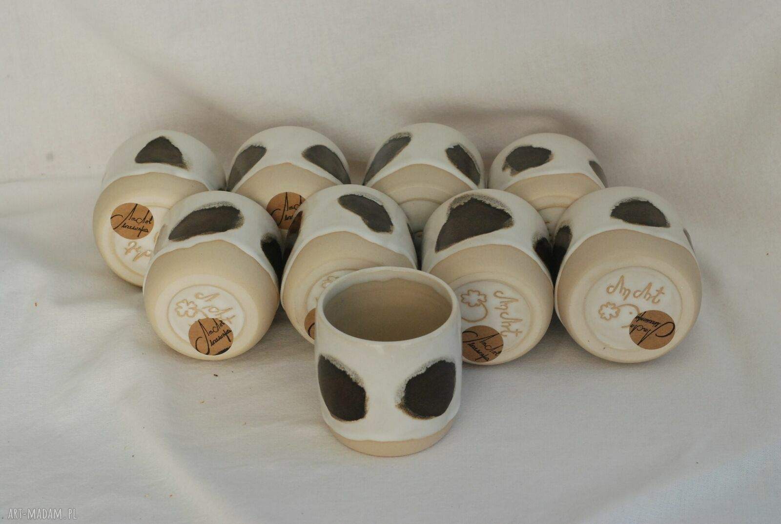 Czarka ceramiczna "Łaciata" 180-200 ml