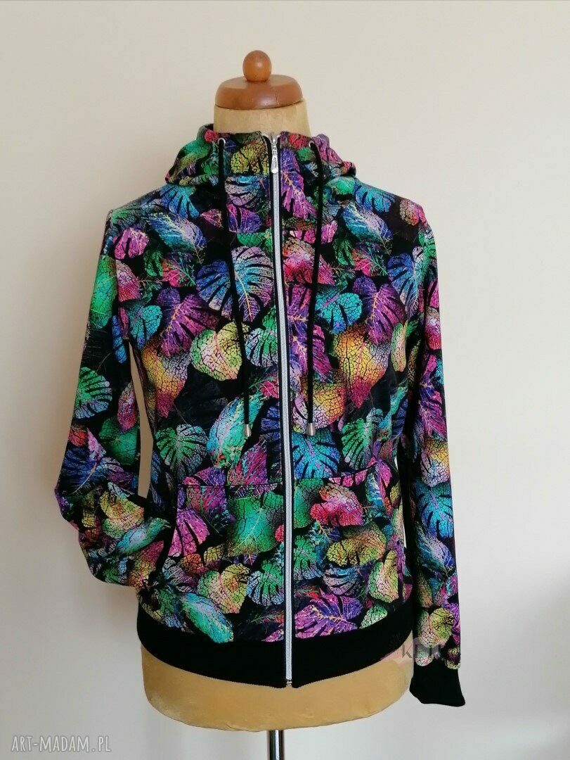 BLUZA DAMSKA " LIŚĆ MONSTERA"