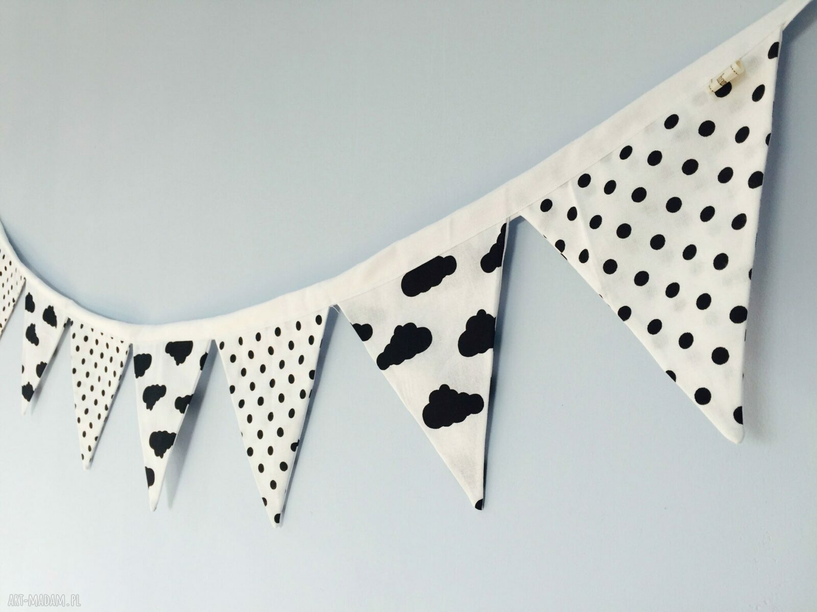 girlanda black&white hand made