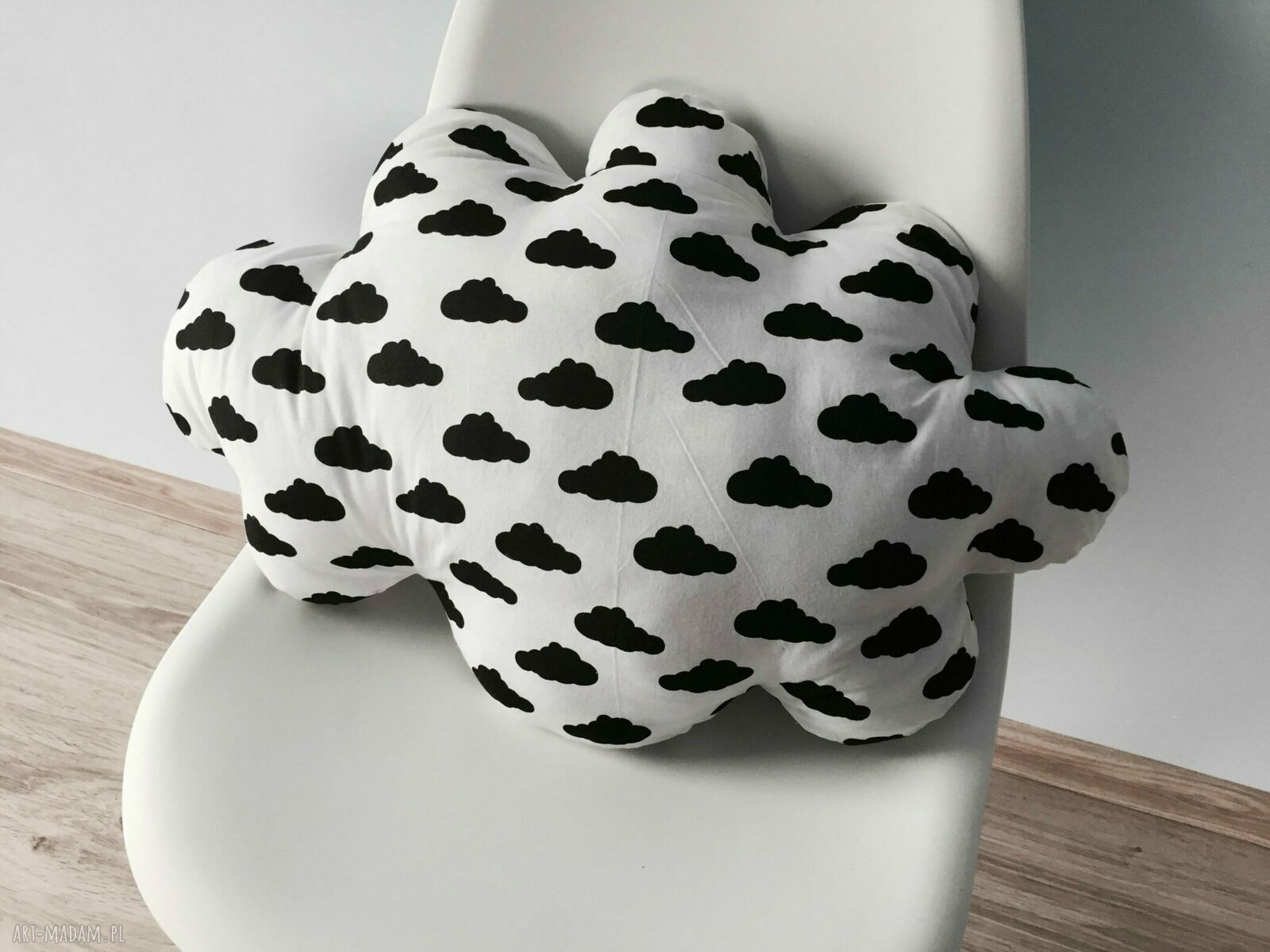 poduszka chmurka black&white hand made