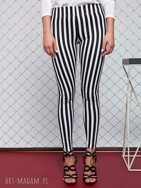 legginsy czarna smuga