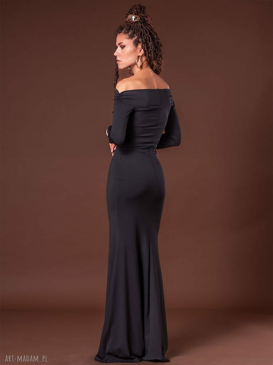 Czarna suknia maxi Julia Black - elegancka i dopasowana