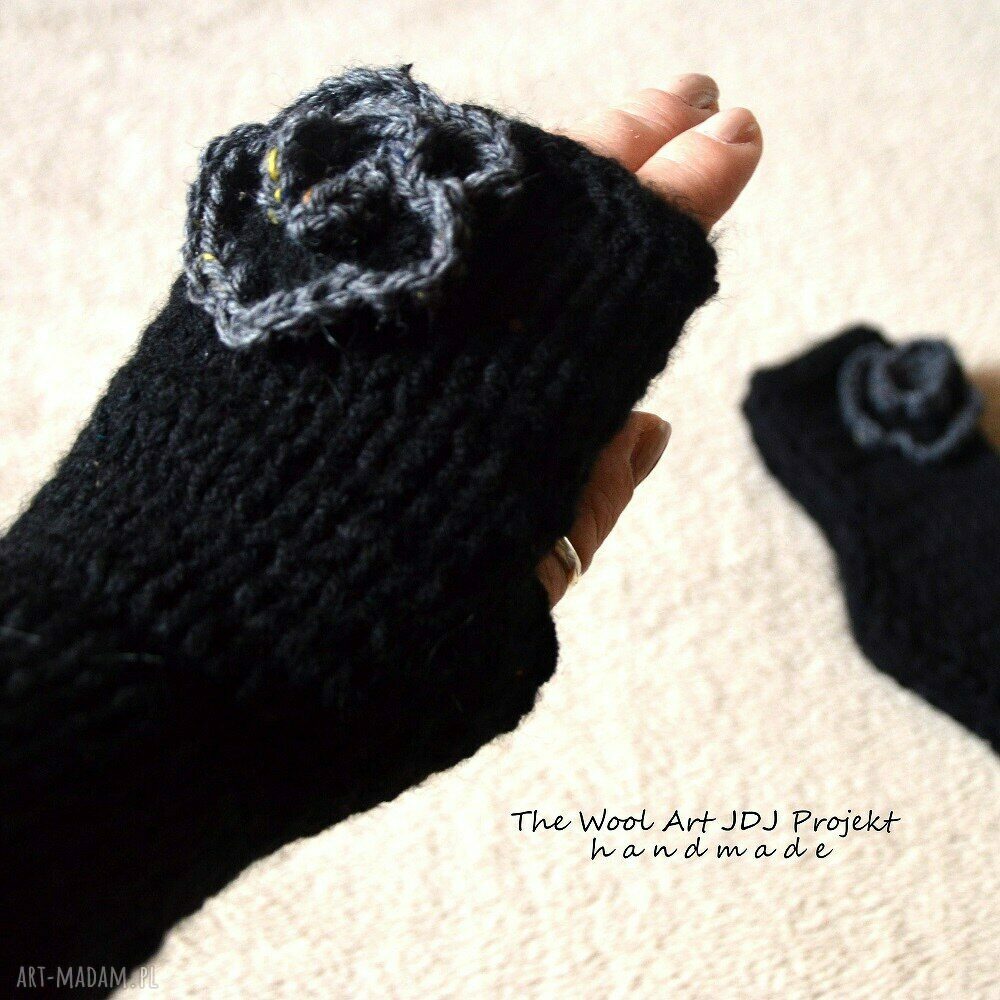 rękawiczki: mitenki ręcznie wykonane