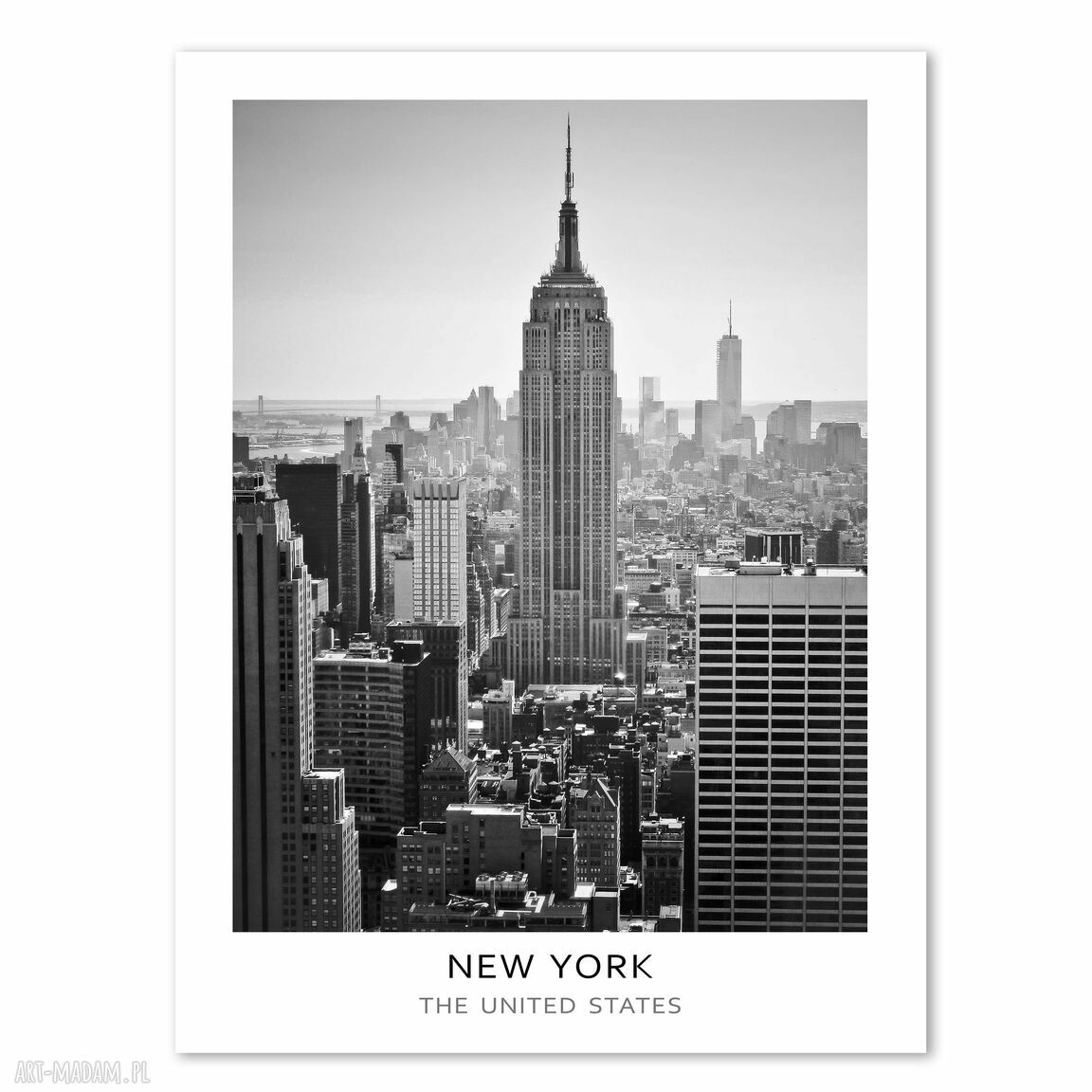 Plakat czarno-biały Miasto New York 40x50 cm