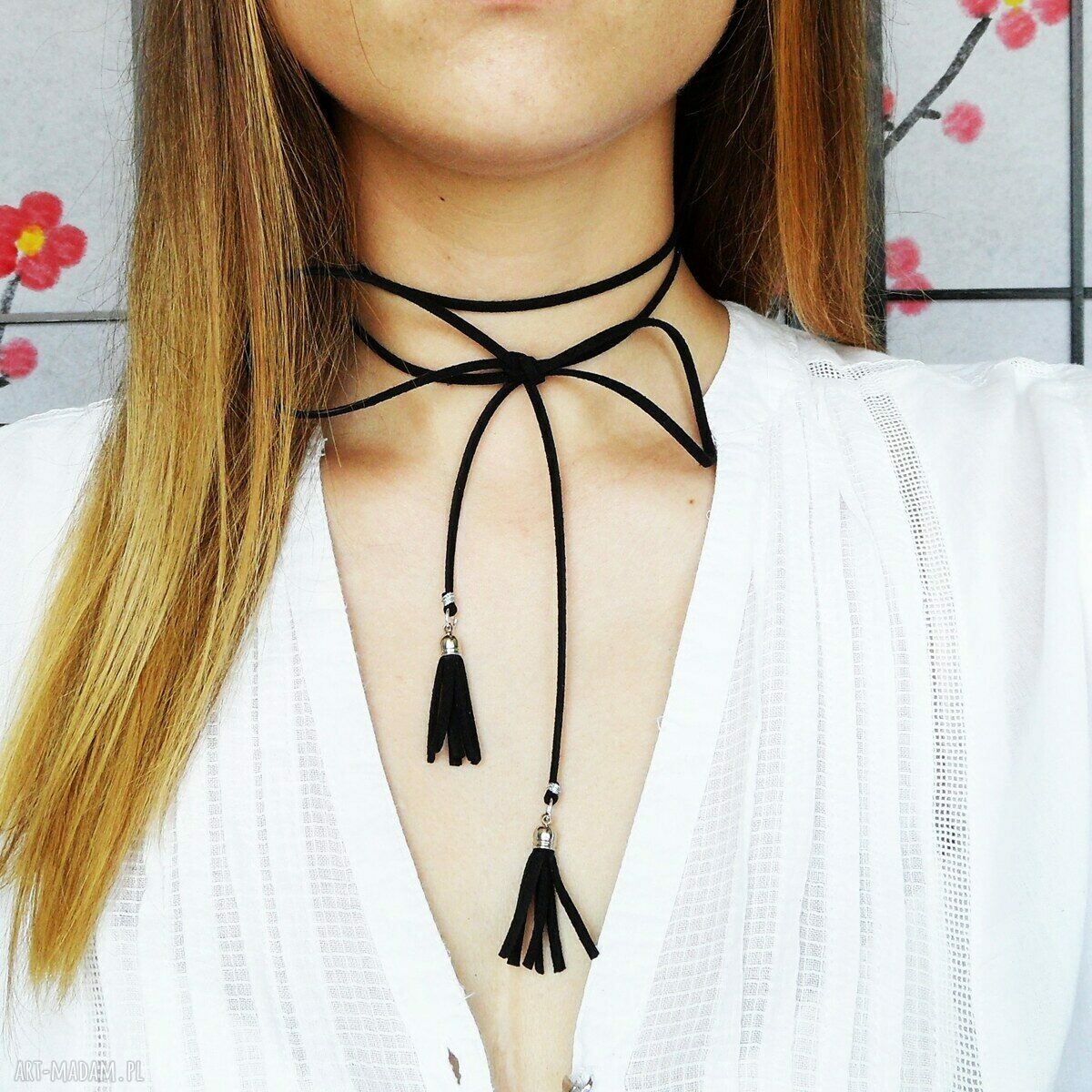 Czarny Choker - Simple