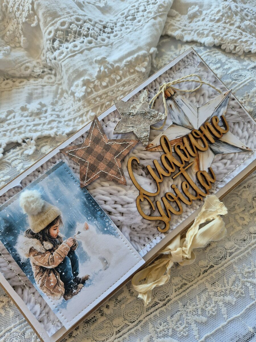 Czekoladownik życzenia świąteczne - ręcznie robione etui na czekoladę