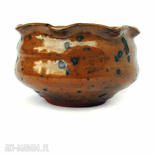 Czereśniówka - ceramiczna miseczka handmade z pofalowanym brzegiem jak kwiat