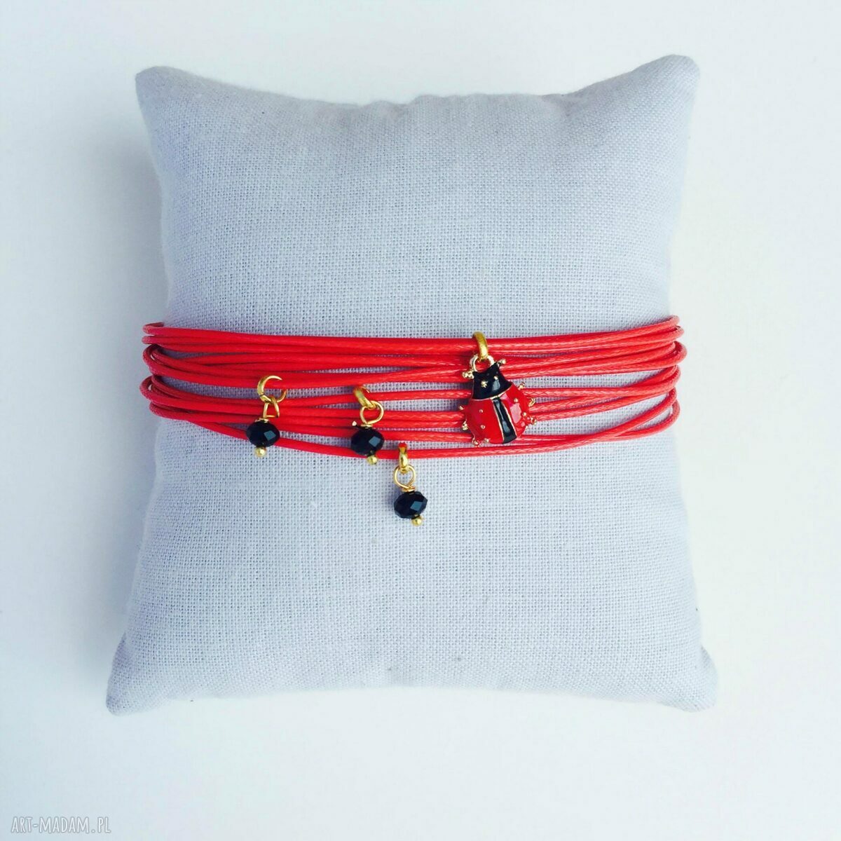 bransoletka biedroneczka HandMade