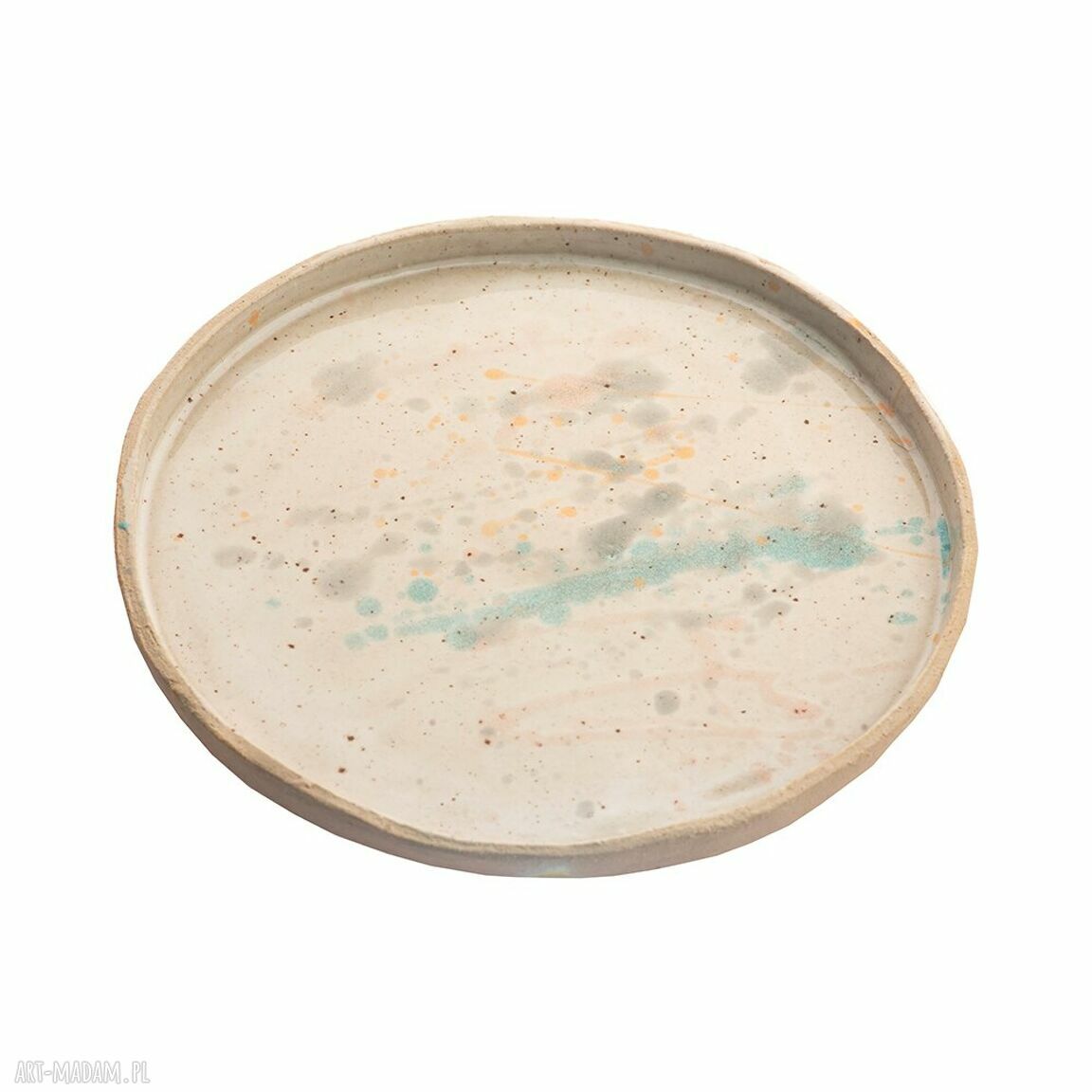 Zestaw czterech talerzy ceramicznych