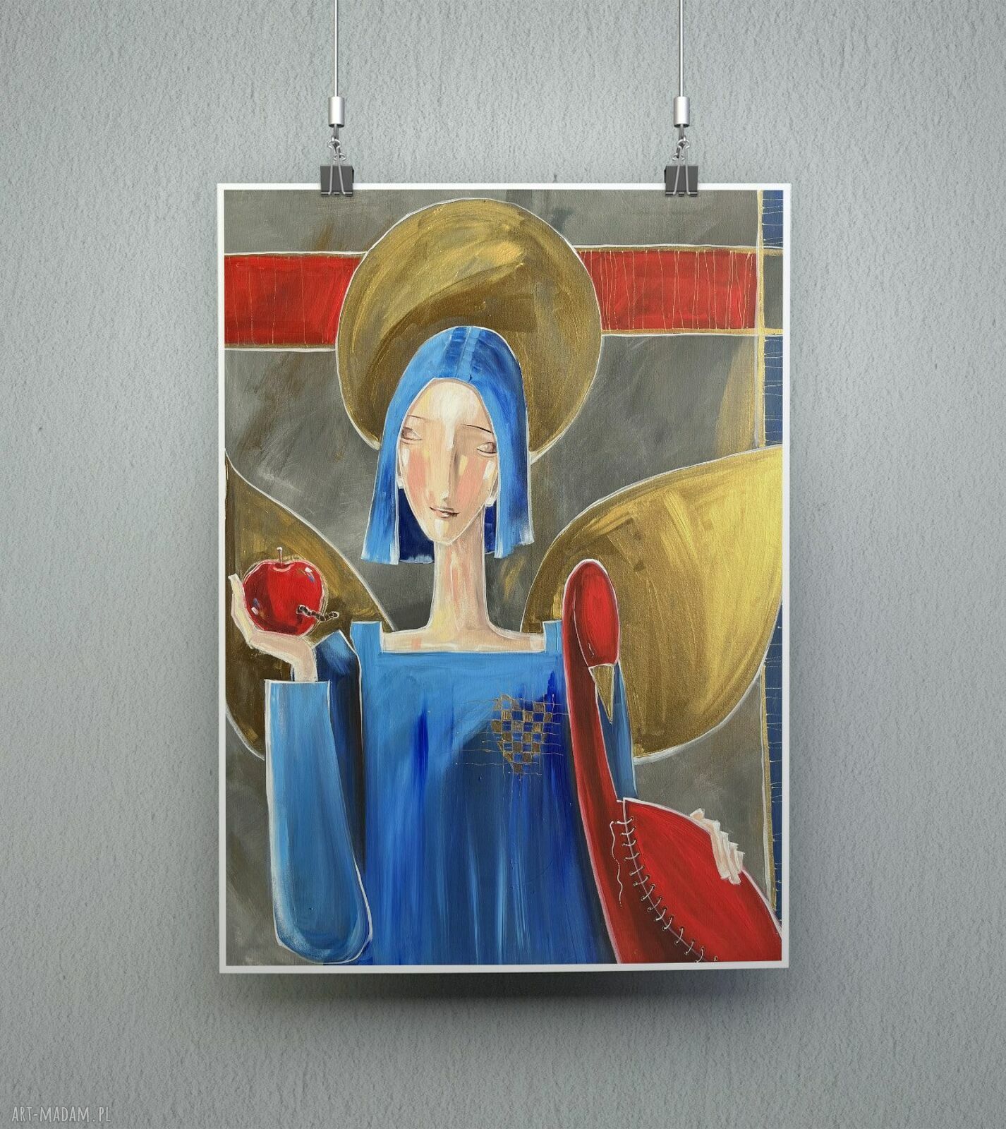 Plakat „Czy prawda nie ma pytań” - anioł i ptaki