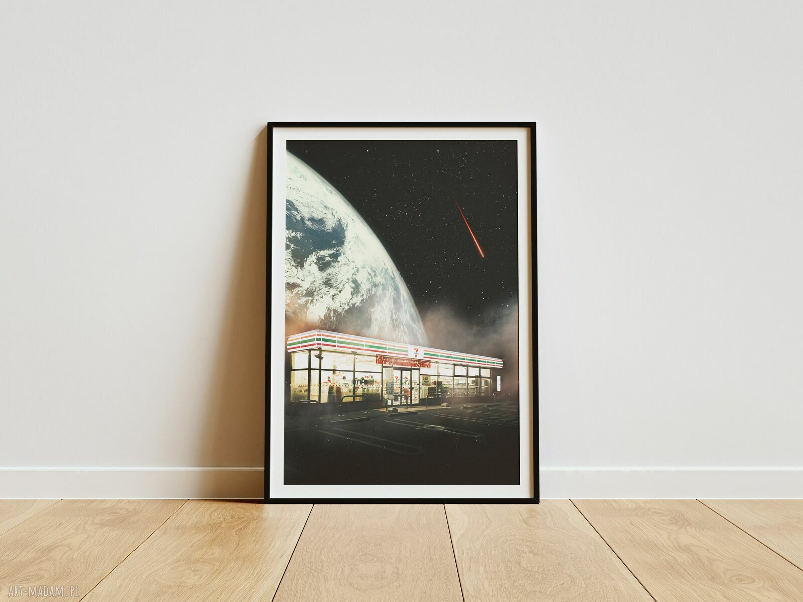 Plakat „Czynne całodobowo” - kolaż Fine Art - A3