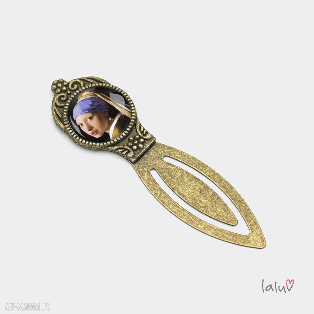 Zakładka do książki „Dama” - ręcznie robiona elegancka zakładka na prezent