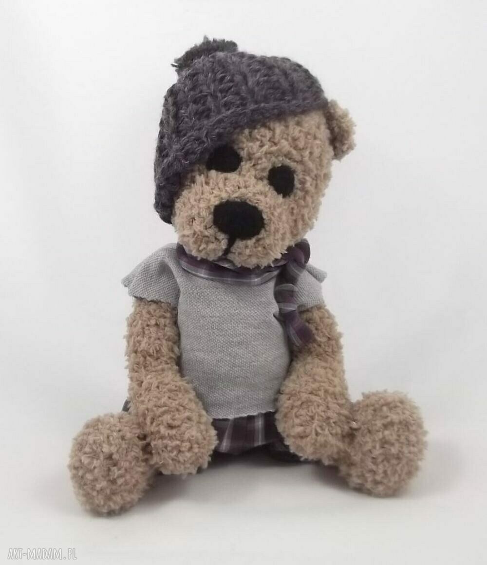Damianek - ręcznie szydełkowany miś handmade dla dziecka