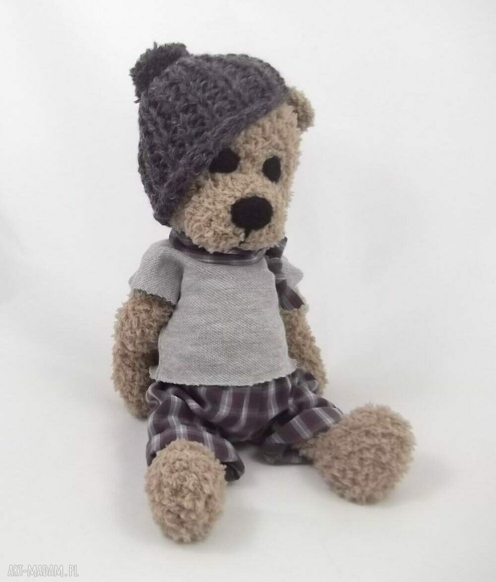 Damianek - ręcznie szydełkowany miś handmade dla dziecka
