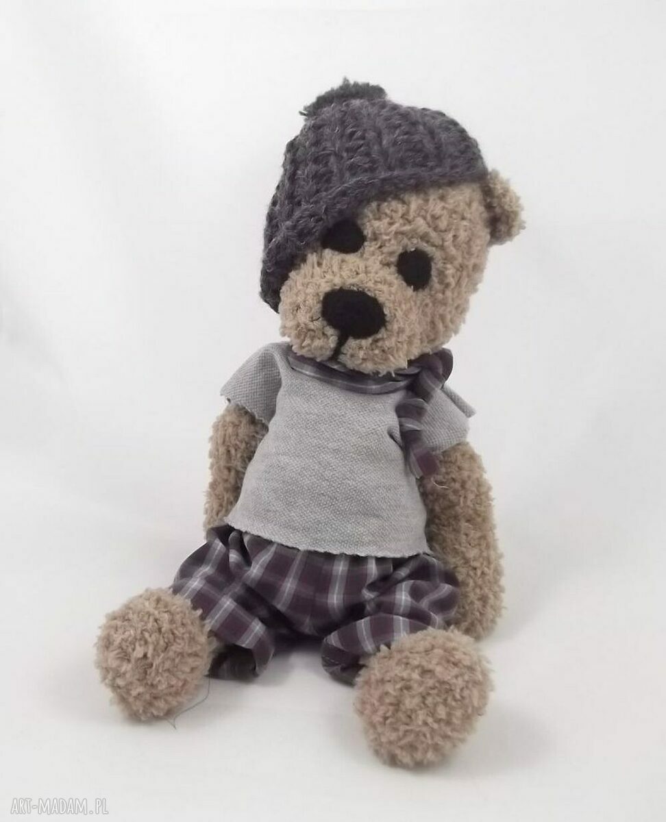 Damianek - ręcznie szydełkowany miś handmade dla dziecka
