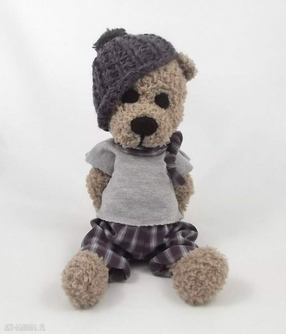 Damianek - ręcznie szydełkowany miś handmade dla dziecka