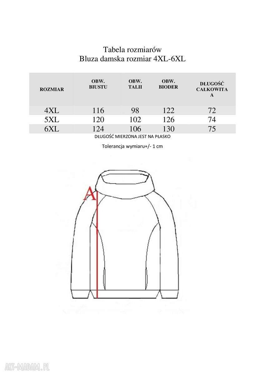 Bluza Damska Jarzębina 4XL -6XL