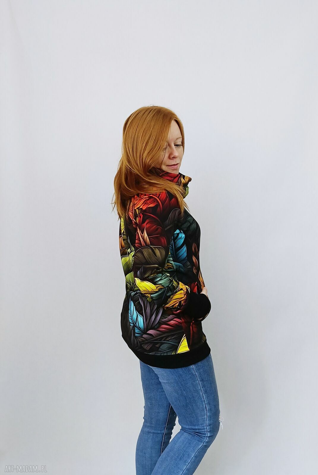 Bluza damska z kominem Immerse of Autumn - na jesień