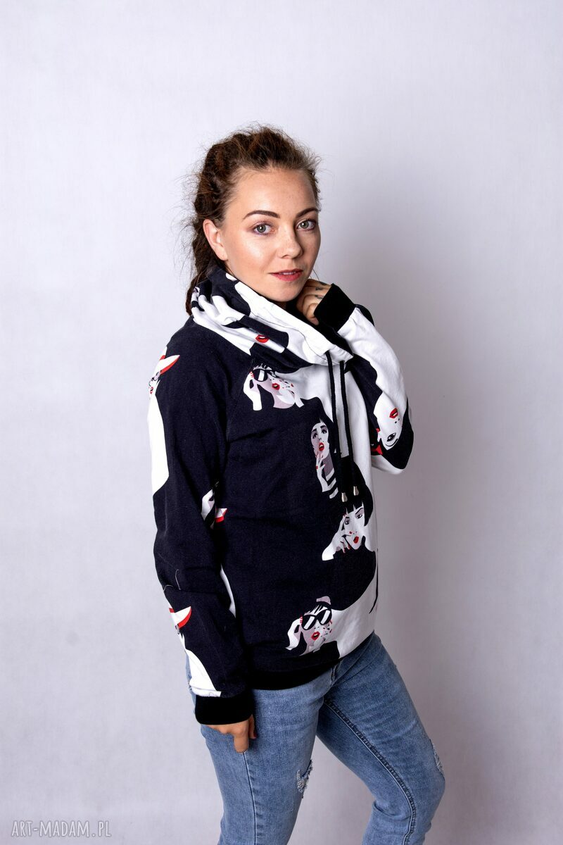 Bluza damska Madlen z kominem 2XS-3XL