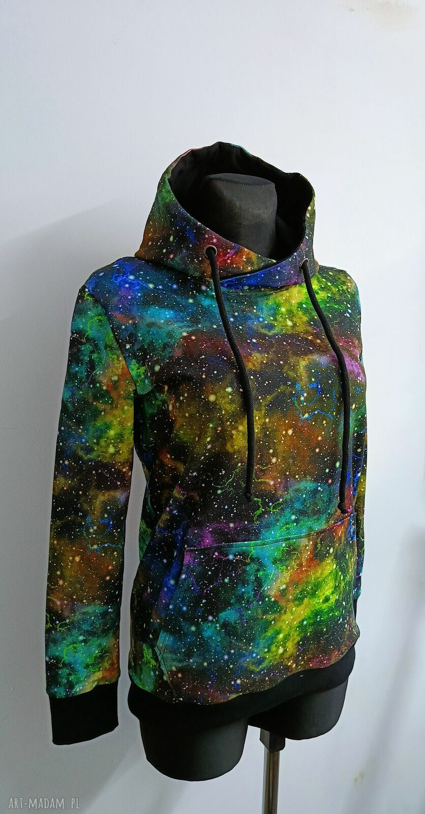 Bluza damska kangurka GALAXY - Zielona Nitka