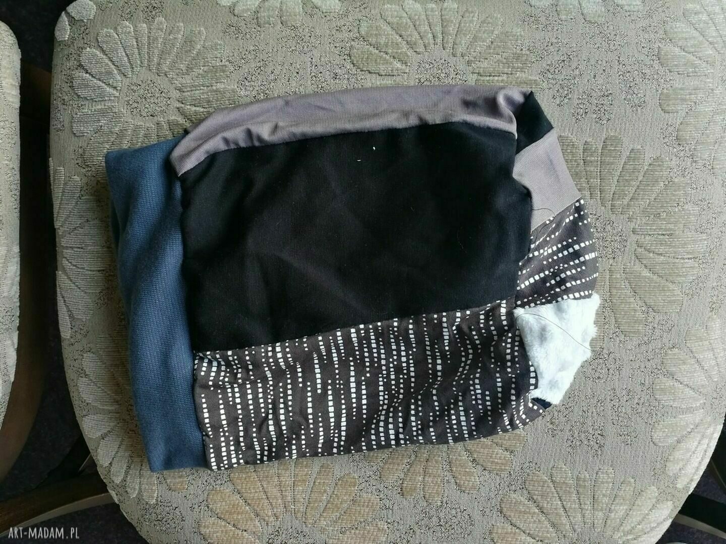 Czapka damska boho etno folk na podszewce - rozmiar 58-59 cm