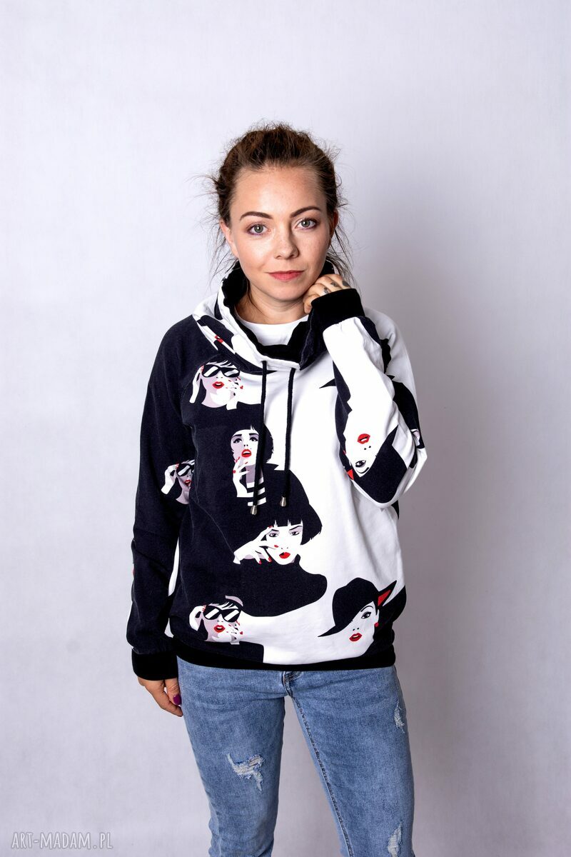 Bluza damska Madlen z kominem 2XS-3XL