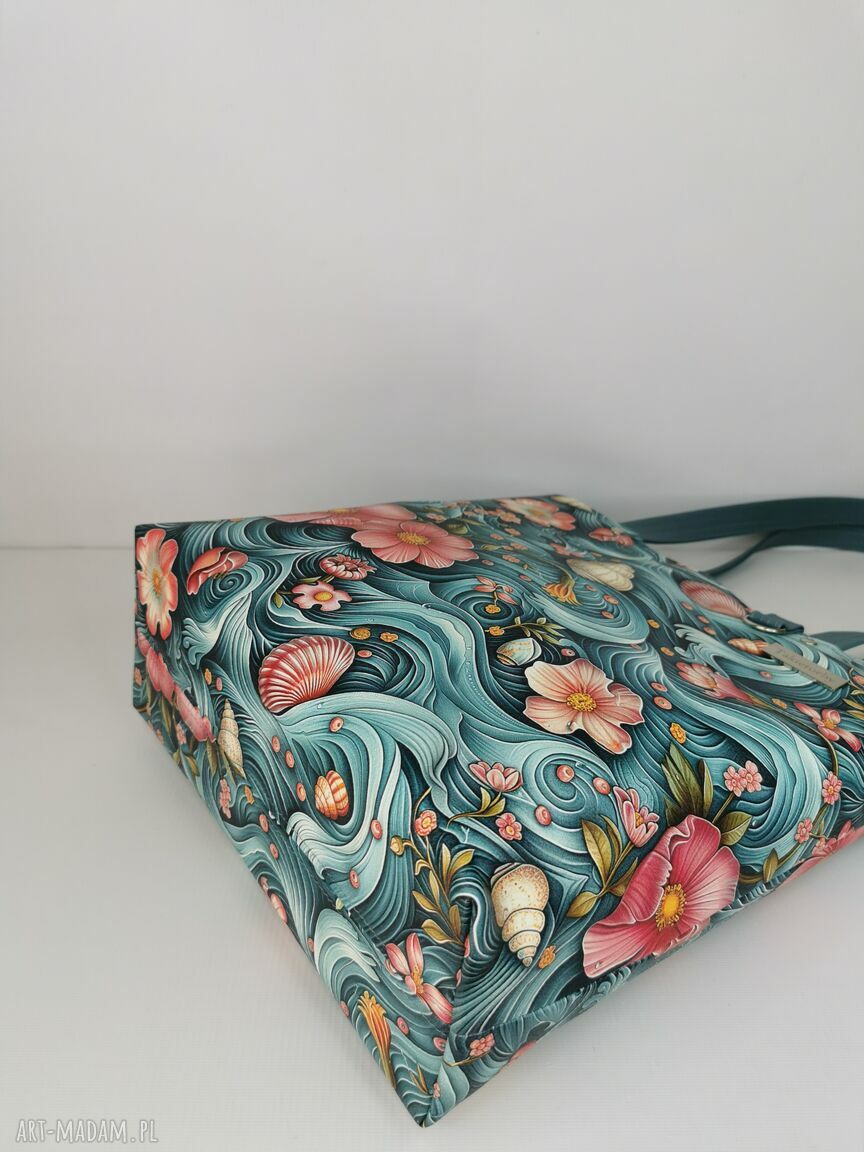 Torebka damska shopper na ramię - ręcznie robiona