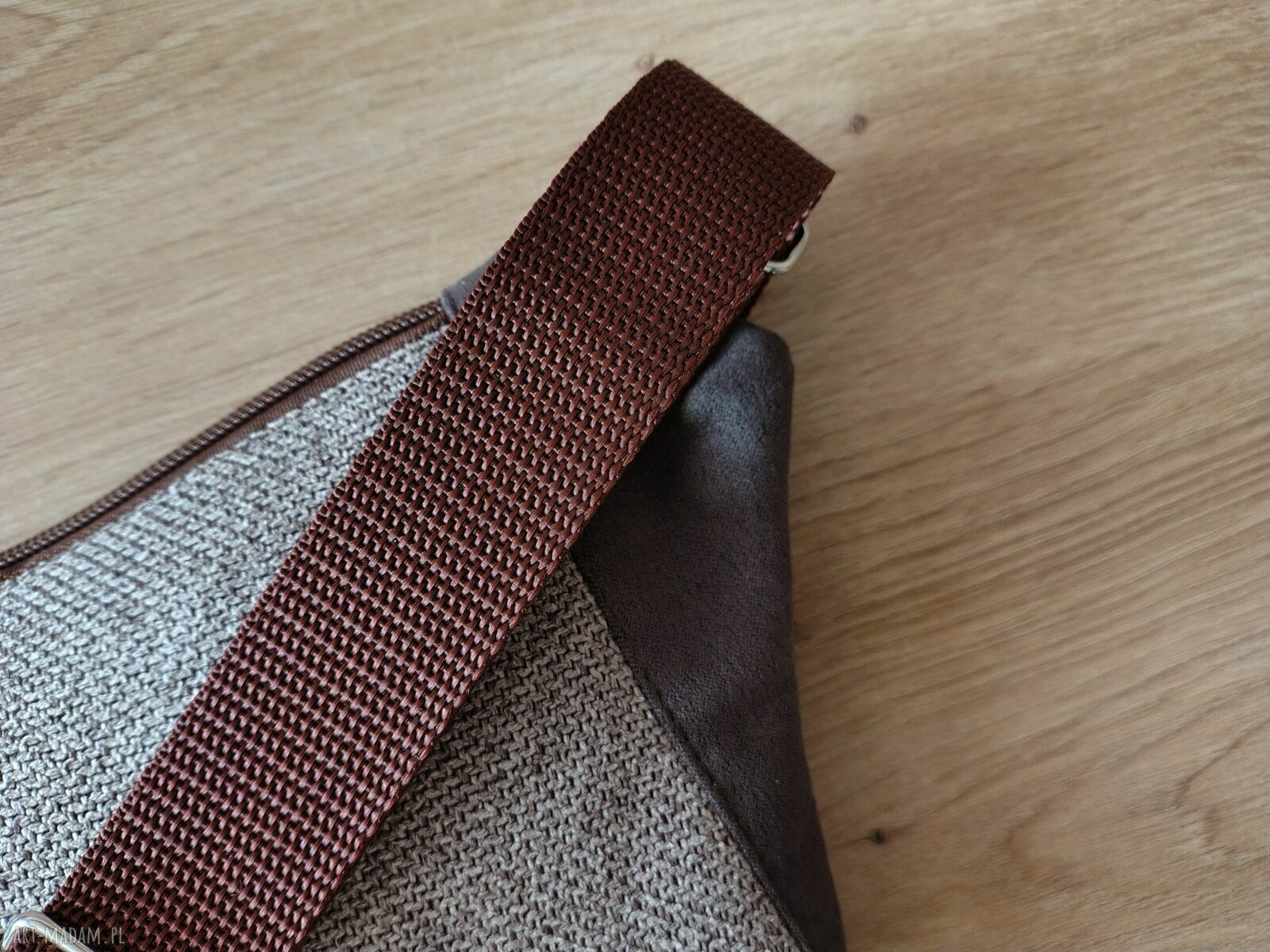 Damska mini nerko-torebka handmade - saszetka na rower